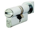 Eurospec MP5 Euro Profile British Standard 5 Pin Bathroom Cylinder & Turn, (70mm) Various Finishes - CYA70470