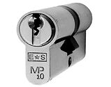 Eurospec MP10 Euro Profile British Standard 10 Pin Double Cylinders, (Various Sizes) Polished Chrome - CYH712PC