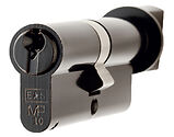 Eurospec MP10 Euro Profile British Standard 10 Pin Cylinders And Turn, (Various Sizes) Black - CYH713