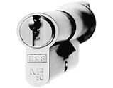 Eurospec MP10 Euro Profile British Standard 10 Pin Cylinders And Turn, (Various Sizes) Polished Chrome - CYH713PC/OFF