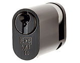Eurospec MP10 Oval Profile British Standard 10 Pin Single Cylinders, (46mm) Black - CYH721