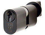 Eurospec MP10 Oval Profile British Standard 10 Pin Double Cylinders And Turn, (35mm/35mm) Black - CYH723
