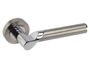 Access Hardware D41 Offset, Dual Finish Satin Nickel & Polished Chrome - D4110DZ (sold in pairs)
