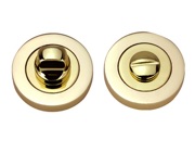 Darcel Bathroom Thumb Turn & Release, Polished Brass - DCWCTT-PB