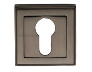 Heritage Brass Art Deco Euro Profile Key Escutcheon, Matt Bronze - DEC7020-MB