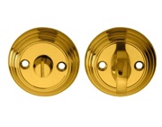 Carlisle Brass Delamain Large Thumbturn & Release (55mm Diameter), Polished Brass - DK12