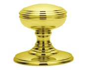 Carlisle Brass Delamain Plain Concealed Fix Mortice Door Knob, Polished Brass - DK35C (sold in pairs)