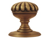 Carlisle Brass Delamain Flower Concealed Fix Mortice Door Knob, Florentine Bronze - DK36CFB (sold in pairs)