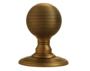Carlisle Brass Delamain Reeded Concealed Fix Mortice Door Knob, Florentine Bronze - DK37CFB (sold in pairs)
