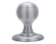 Carlisle Brass Delamain Reeded Concealed Fix Mortice Door Knob, Satin Chrome - DK37CSC (sold in pairs)