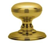 Carlisle Brass Delamain Ringed Concealed Fix Mortice Door Knob, Polished Brass - DK39C (sold in pairs)
