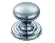 Carlisle Brass Fingertip Classical Victorian Cupboard Knob (25mm, 32mm, 36mm, 41mm OR 46mm), Polished Chrome - DL47CP