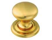 Carlisle Brass Fingertip Classical Victorian Cupboard Knob (25mm, 32mm OR 36mm), Polished Brass - DL47