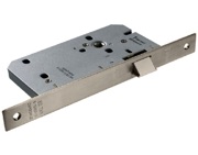 Eurospec DIN Latch (Contract), Satin Stainless Steel Or PVD Stainless Brass Finish - DLE0055L