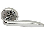 Intelligent Hardware E-Series Kappa Door Handles On Round Rose, Polished Chrome - E-KAP.09.CP (sold in pairs)