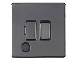 Carlisle Brass Eurolite Concealed 3mm Switched Fuse Spur With Flex Outlet, Black Nickel - ECBNSWFB