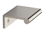 Heritage Brass EPR Range Back Or Front Fixing Cabinet Edge Pull (50mm, 100mm OR 200mm), Polished Nickel - EPR50-PNF