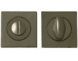 Intelligent Hardware Concealed Square Bathroom Turn & Release, Gun Metal Grey - ESC.BATH.SQ.MSB