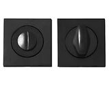 Intelligent Hardware Concealed Square Bathroom Turn & Release, Matt Black - ESC.BATH.SQ.MB