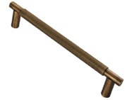 Carlisle Brass Varese Knurled Pull Handle (300mm OR 450mm C/C), Antique Brass - EUP050/300AB