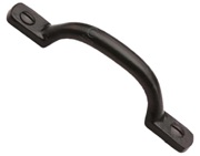 M Marcus Russell Cabinet Pull Handle (102mm, 152mm, 203mm OR 254mm Lengths), Matt Black Rustic Iron - FB1090