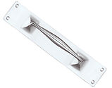 Zoo Hardware Fulton & Bray Cast Pull Handles On Backplate (300mm x 60mm OR 425mm x 30mm), Polished Chrome - FB112ACP