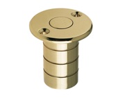 Zoo Hardware Fulton & Bray Dust Excluding Socket For Flush Bolts (Wood), Polished Brass - FB14A