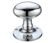 Zoo Hardware Fulton & Bray Oval Mortice Door Knobs, Polished Chrome - FB200CP (sold in pairs)