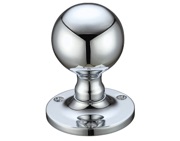 Zoo Hardware Fulton & Bray Ball Mortice Door Knobs, Polished Chrome - FB202CP (sold in pairs)