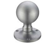 Zoo Hardware Fulton & Bray Ball Mortice Door Knobs, Satin Chrome - FB202SC (sold in pairs)