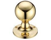 Zoo Hardware Fulton & Bray Ball Mortice Door Knobs, Polished Brass - FB202 (sold in pairs)