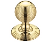 Zoo Hardware Fulton & Bray Ringed Mortice Door Knobs, Polished Brass - FB306 (sold in pairs)