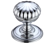 Zoo Hardware Fulton & Bray Flower Mortice Door Knobs, Polished Chrome - FB307CP (sold in pairs)