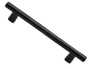 M Marcus Round Bar Cabinet Pull Handle (96mm, 128mm, 160mm OR 192mm C/C), Matt Black Rustic Iron - FB361