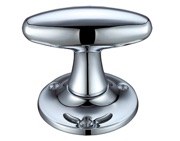 Zoo Hardware Fulton & Bray Extended Oval Mortice Door Knobs, Polished Chrome - FB503CP (sold in pairs)