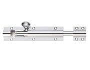 Zoo Hardware Fulton & Bray Architectural Barrel Bolt (4, 6, 8, 12, 18 OR 24 Inch), Polished Chrome - FB60CP