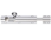 Zoo Hardware Fulton & Bray Architectural Heavy Duty Barrel Bolt (8, 12, 18, 24 OR 36 Inch), Polished Chrome - FB75CP
