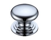 Zoo Hardware Fulton & Bray Victorian Cupboard Knob, Polished Chrome - FCH01CP