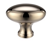 Zoo Hardware Fulton & Bray Oval Cupboard Knobs (32mm OR 38mm), PVD Stainless Polished Nickel - FCH05PVDN