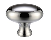 Zoo Hardware Fulton & Bray Oval Cupboard Knobs (32mm OR 38mm), Polished Chrome - FCH05CP