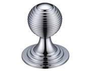 Zoo Hardware Fulton & Bray Queen Anne Ringed Cupboard Knob (25mm, 32mm OR 38mm), Polished Chrome - FCH08CP