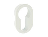 Atlantic Forme Euro Profile Escutcheon On Concealed Round Rose, White - FCRESCEWH (sold in pairs)