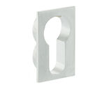 Atlantic Forme Euro Profile Escutcheon On Concealed Square Rose, Satin Chrome - FCSESCESC (sold in pairs)
