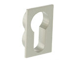 Atlantic Forme Euro Profile Escutcheon On Concealed Square Rose, Satin Nickel - FCSESCESN (sold in pairs)