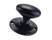 Zoo Hardware Foxcote Foundries Oval Rack Bolt Thumb Turn, Black Antique - FF13