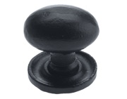 Zoo Hardware Foxcote Foundries Oval Cupboard Knob (35mm x 25mm), Black Antique - FF31