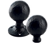 Zoo Hardware Foxcote Foundries Ball Rim Knob, Black Antique - FF415R (sold in pairs)