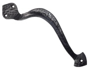 Zoo Hardware Foxcote Foundries Off-Centre Pull Handle (Left OR Right Handed), Black Antique - FF80