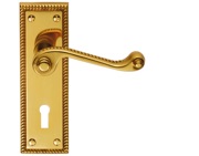 Carlisle Brass Georgian Polished Brass Door Handles - FG1-FG2 (sold in pairs)