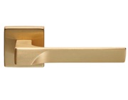 Carlisle Brass Manital Flash Door Handles On Square Rose, Satin Brass - FH5SB (sold in pairs)